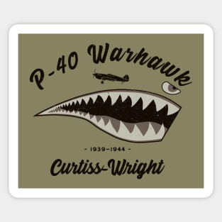 P-40 Warhawk Shark Tooth Sticker